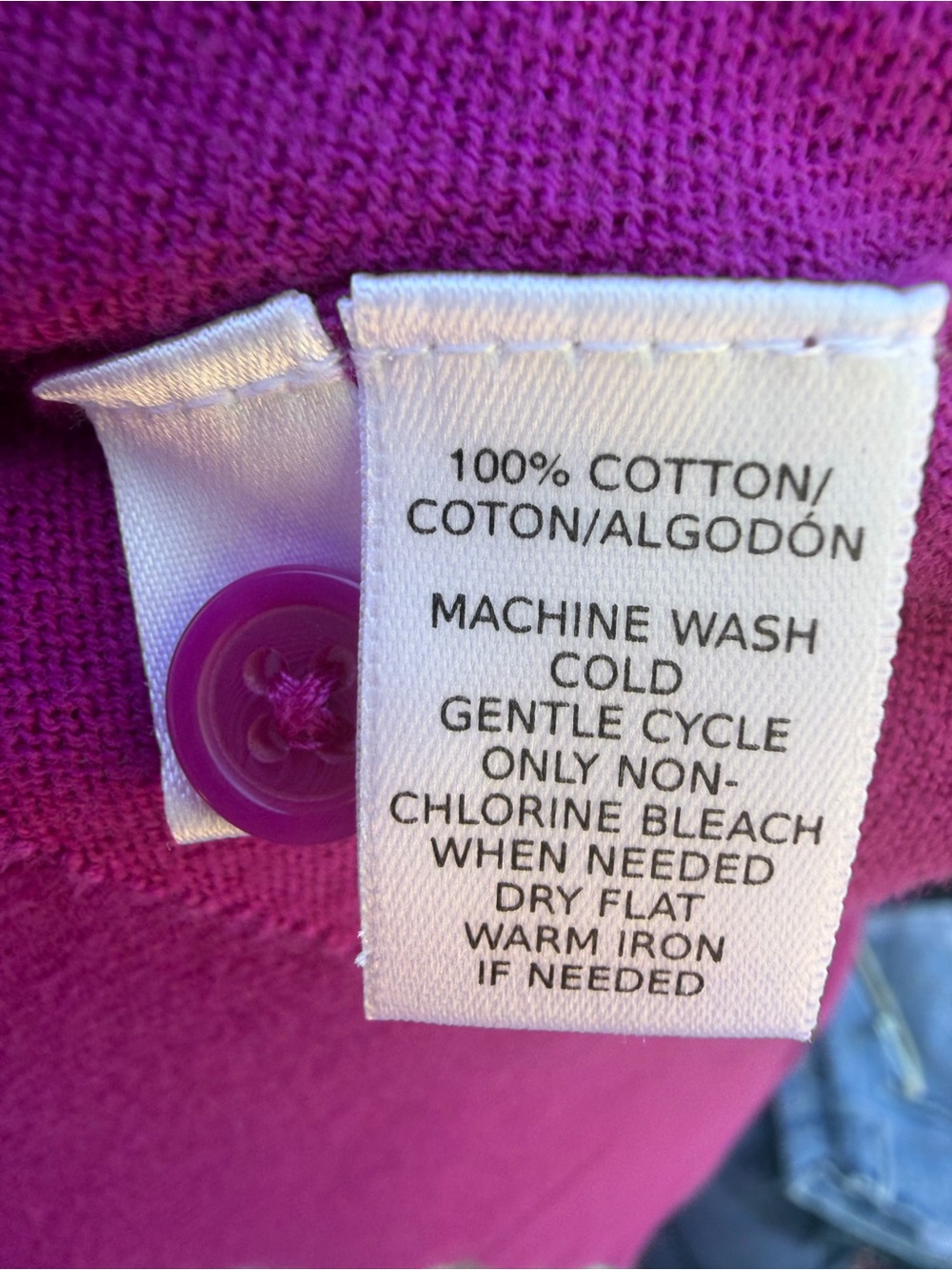 Ann Taylor LOFT Petites Magenta Short Sleeve Button Front Cardigan Sweater XXSP - Picture 5 of 9